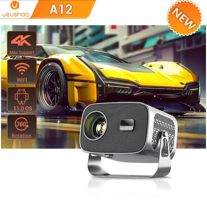 Smart 4K Mini Projector | Portable Home Cinema & Wireless Streaming