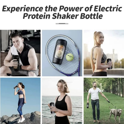 PowerMix Pro: 650ml Electric Protein Shaker – Rechargeable & Self-Stirring Blender Cup