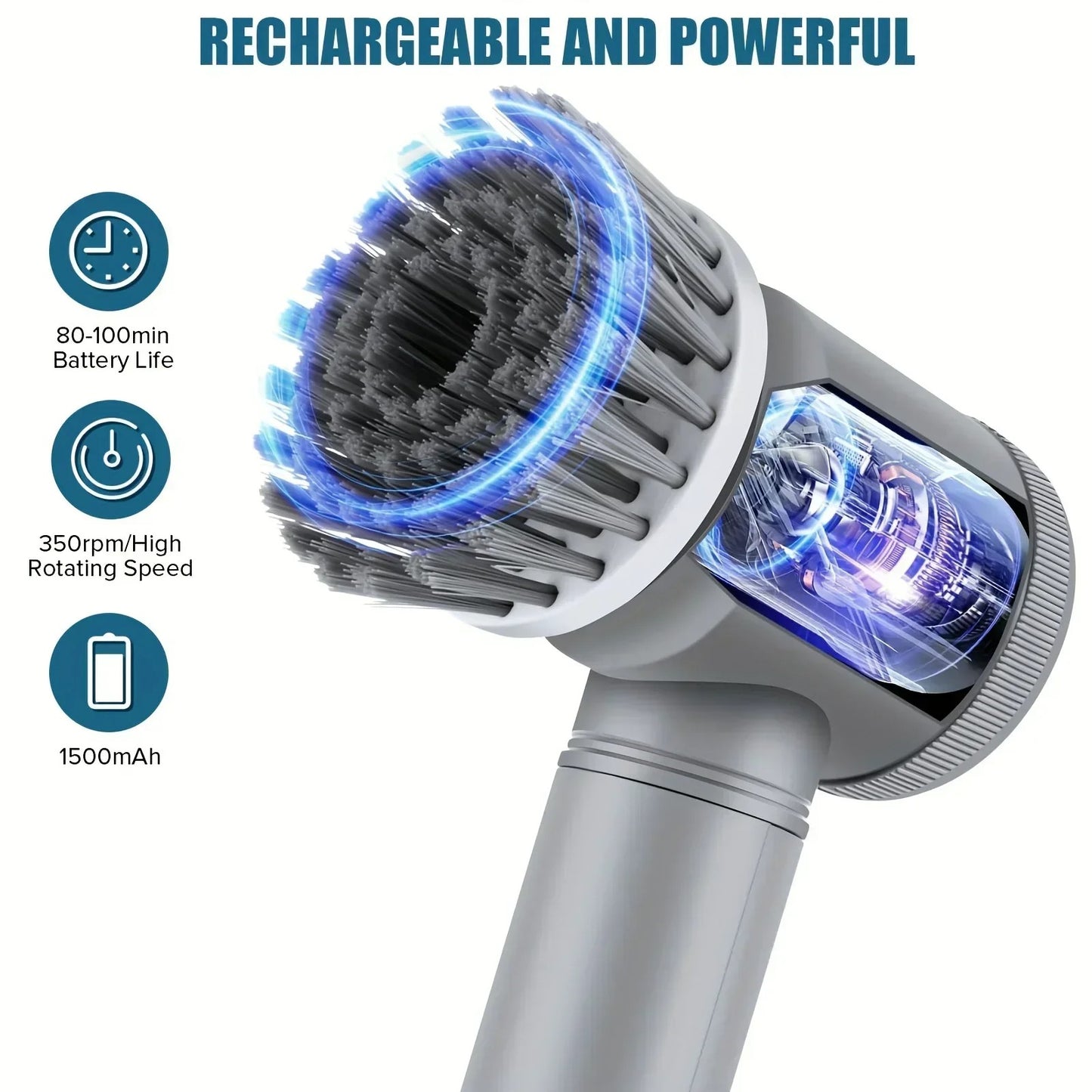 Electric Cleaning Brush Spin Scrubber